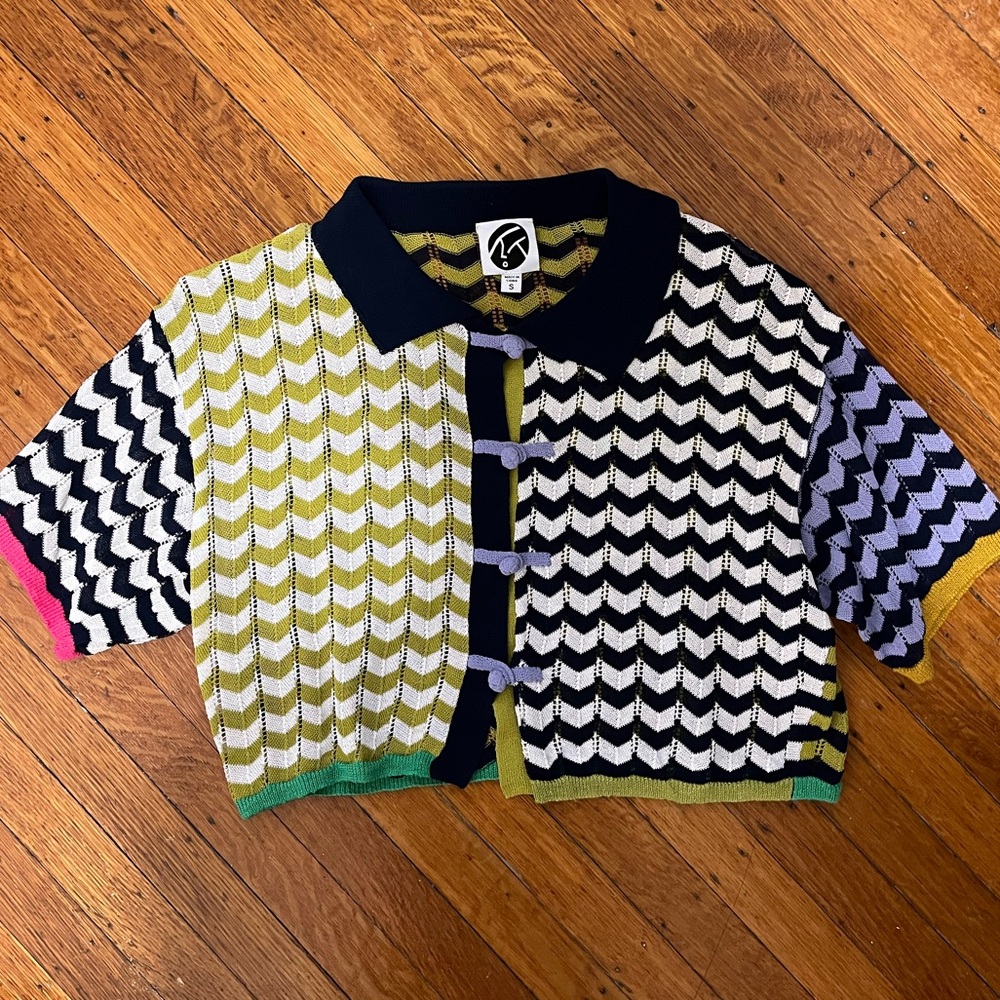 Yan Yan Knits Netty Crop Wide Shirt (sold out, retail $325USD)